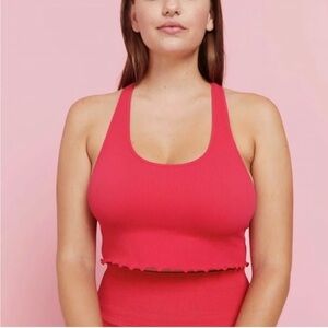 VS PINK Spiritual Gangster Loved Crop Bra Tank Size M/L